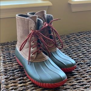Marleylilly Sherpa Duck boots. Size 8